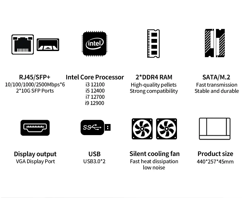 1U hardware firewall