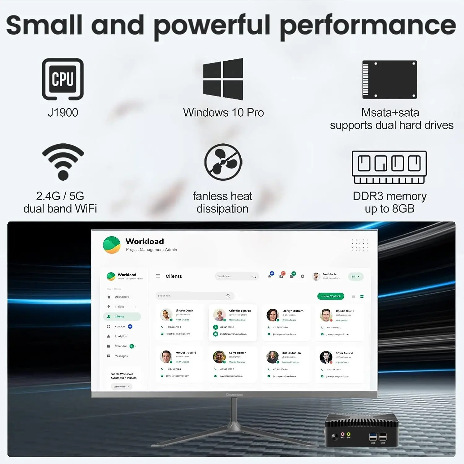 Modern Fanless Micro PC Design