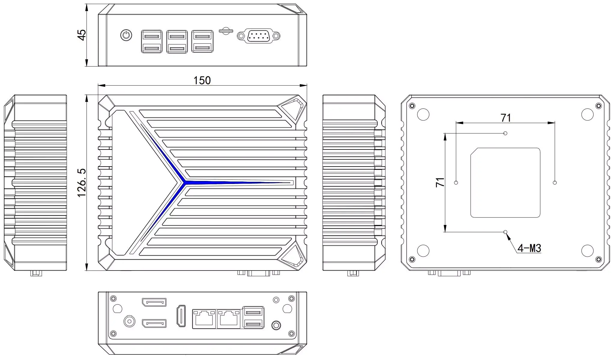 fanless mini computer