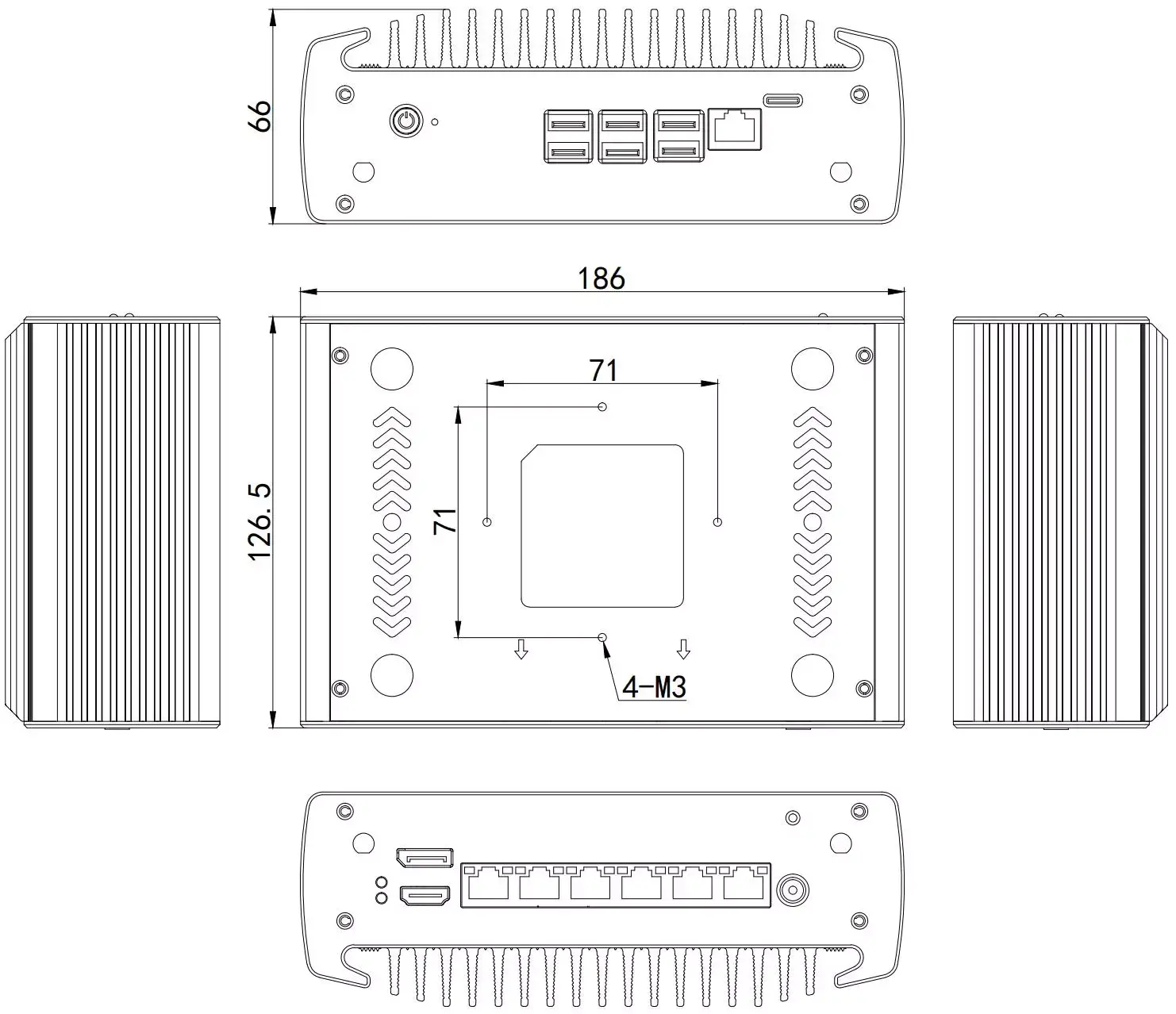10th Gen 6 Lan Mini Firewall PC