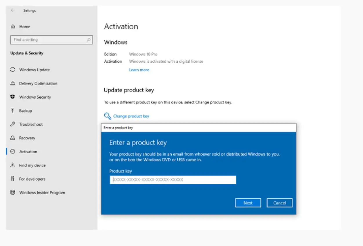 activating Windows