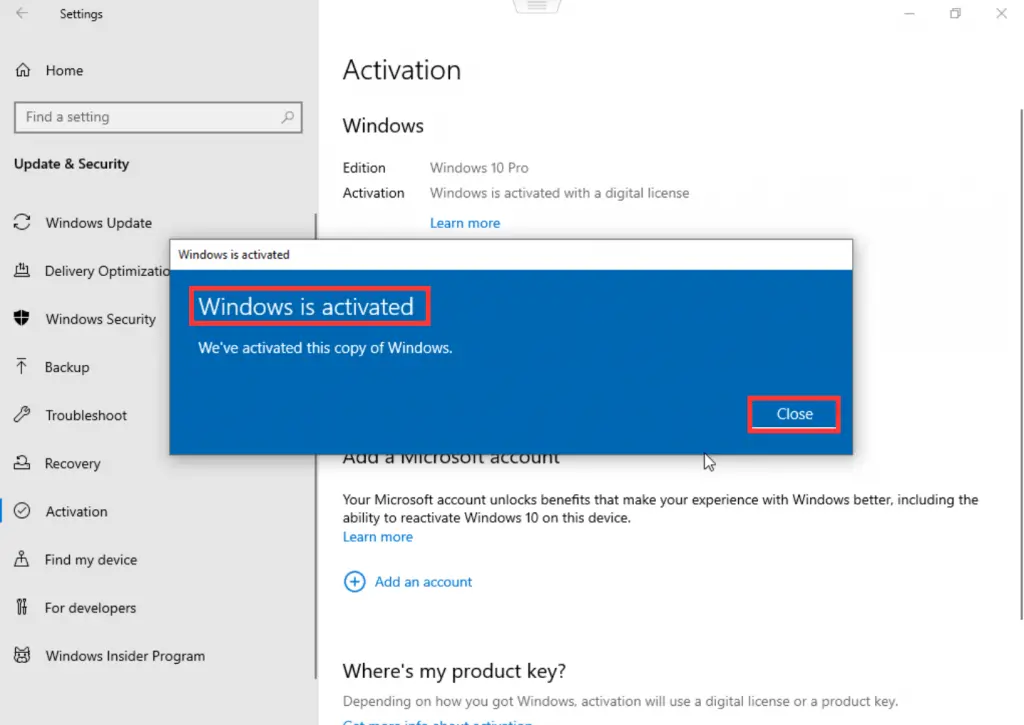 Windows 10 Key Activation Guidelines