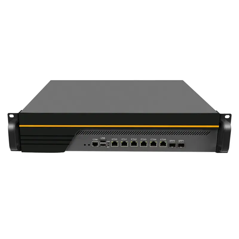 2U Firewall Appliance with Pentium/ I3/ I5/ I7, 6 x LAN, 2 x SFP