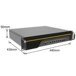 2U Firewall Appliance with Pentium/ I3/ I5/ I7, 6 x LAN, 2 x SFP
