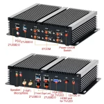 Mini Embedded Fanless Industrial PC, Core i3 i5 i7, Linux