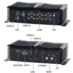 Mini 8*USB Industrial Computer Dual RS232 Lan Fanless PC