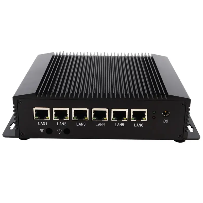 6 Lan Mini PC Multi NIC Industrial 10th Gen i7 10510U DDR4 Dual Cores 8GB Fanless