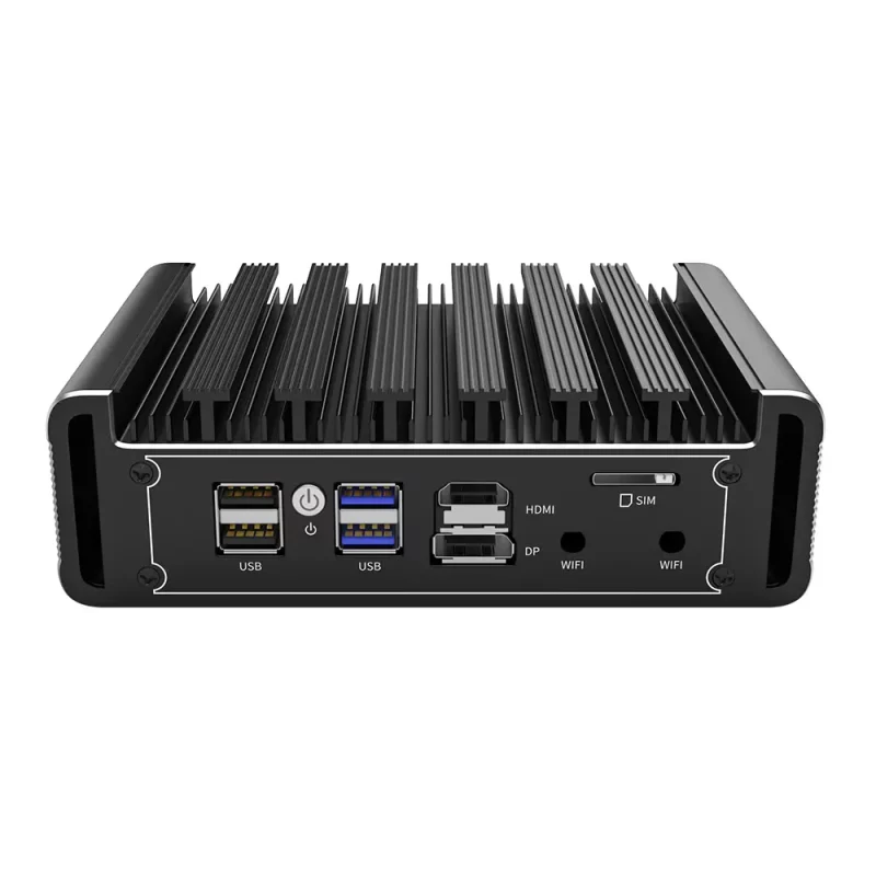 Fanless Soft Router Celeron N5105 Mini PC Quad Core 4 Intel i225 2.5G LAN 2xDDR4 NVMe HD-MI VGA pfSense Firewall Appliance ESXi