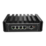 FAN less design industrial MiniPC with 4 Intel Gigabit Ethernet ports most useful to run firewall applications and other network applications