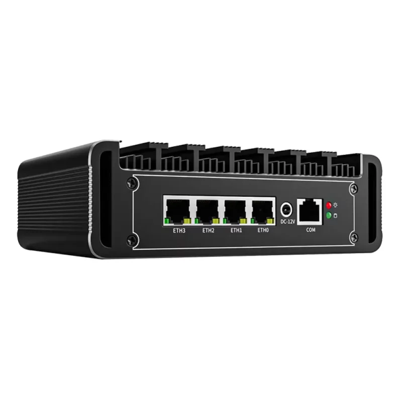 fanless pfsense firewall pc with 4 Lan port router