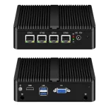 Fanless Soft Router Firewall Appliance Celeron N4000 J4125 4x2.5GE Pfsense MikrotikOS Home Business Network Security