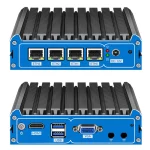 Fanless Mini PC with 2.5G Gigabit Lan,Firewall Micro Appliance Celeron J4125