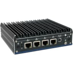 Fanless Mini PC with Intel J6412 processor and 4x 2.5Gbe LAN