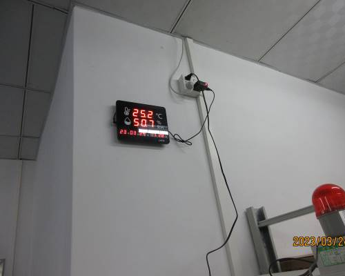 Temperature and humidity monitoring and controlled